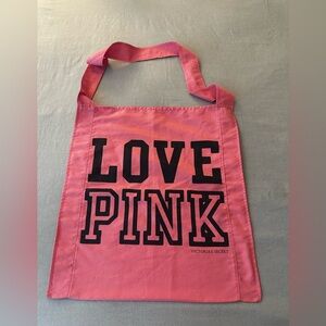 Victoria's Secret Pink Canvas LOVE PINK Tote